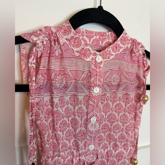 Bell by Alicia Bell Girls Pink Bohemian Ruffle Sundress - Picture 7 of 7